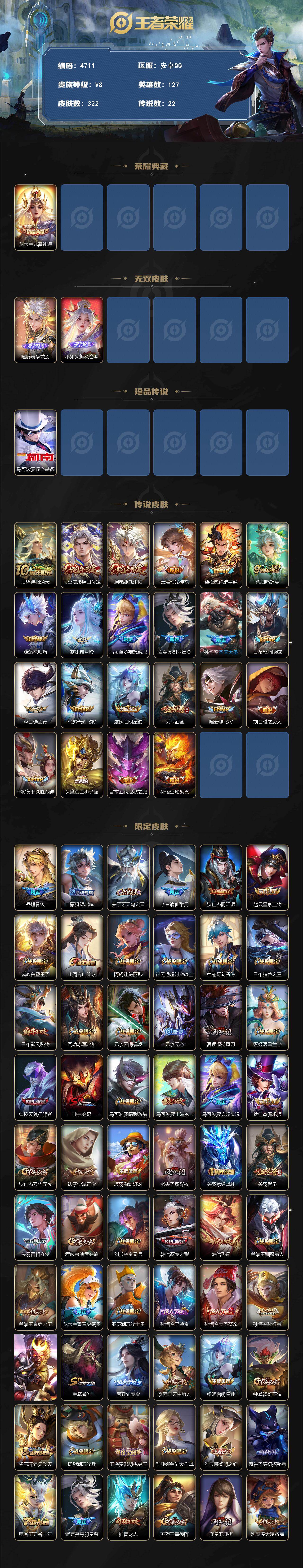 WZCMW4193025王者荣耀账号详情图2 WZCMW4193025王者荣耀账号详情图2