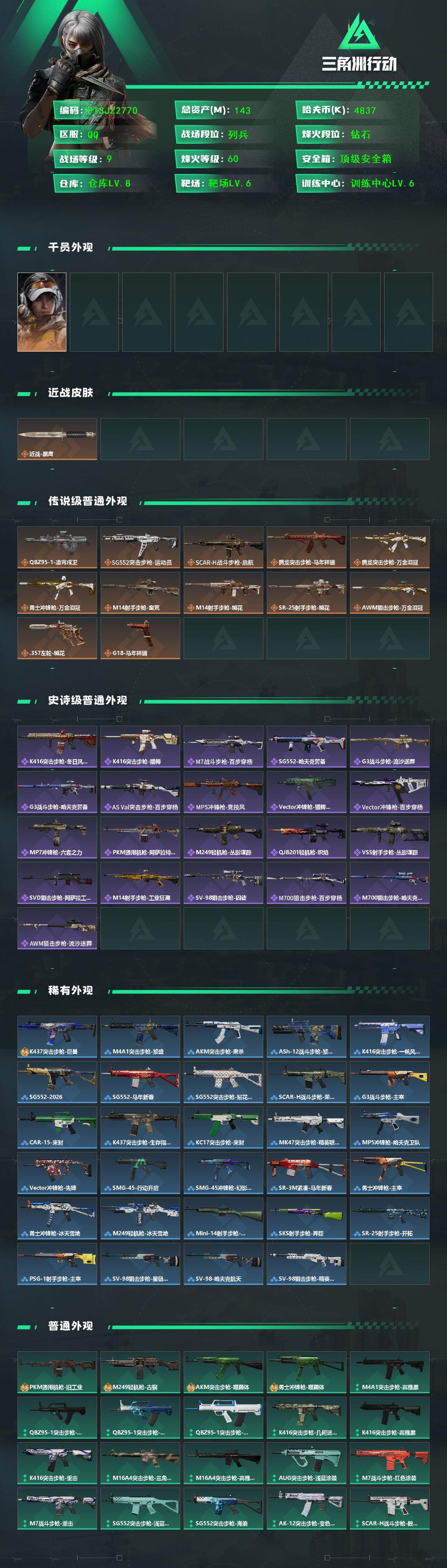 SJZCMW455651三角洲行动账号详情图2