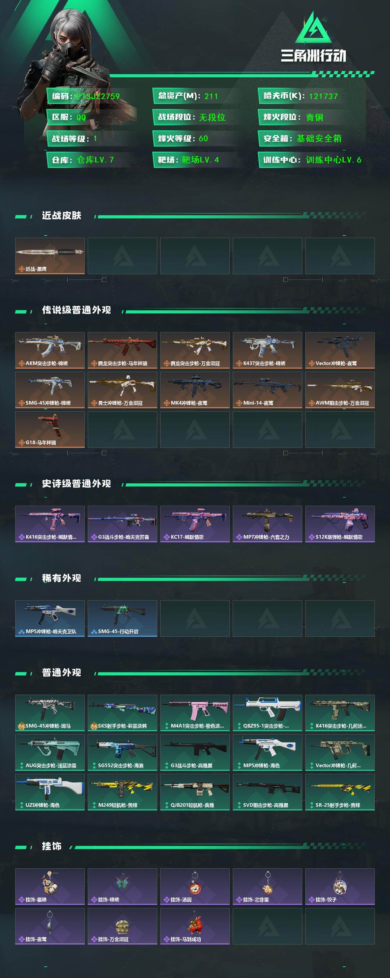 SJZCMW455654三角洲行动账号详情图2