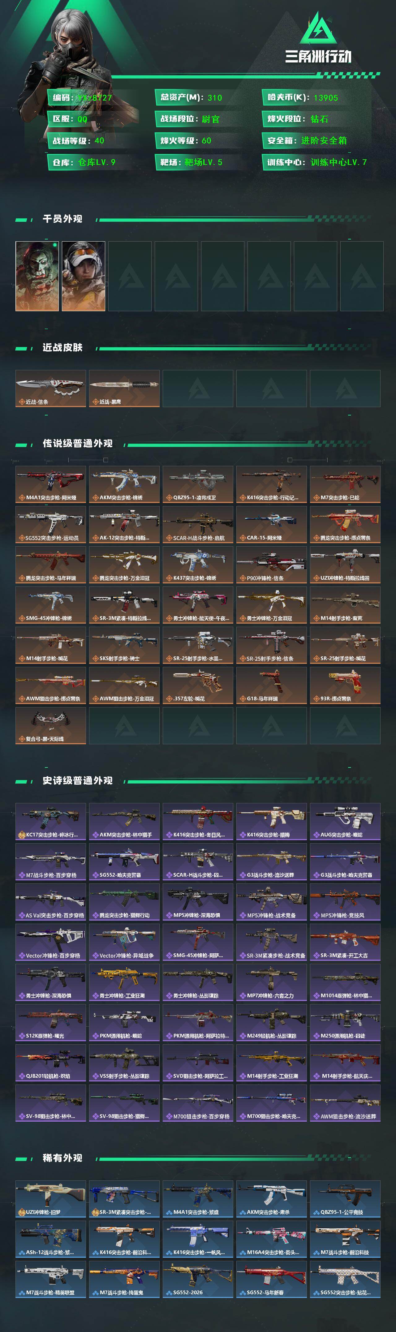 SJZCMW458175三角洲行动账号详情图2