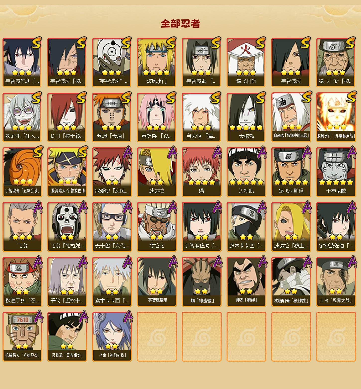 HYLFY415509火影忍者账号详情图2 HYLFY415509火影忍者账号详情图2