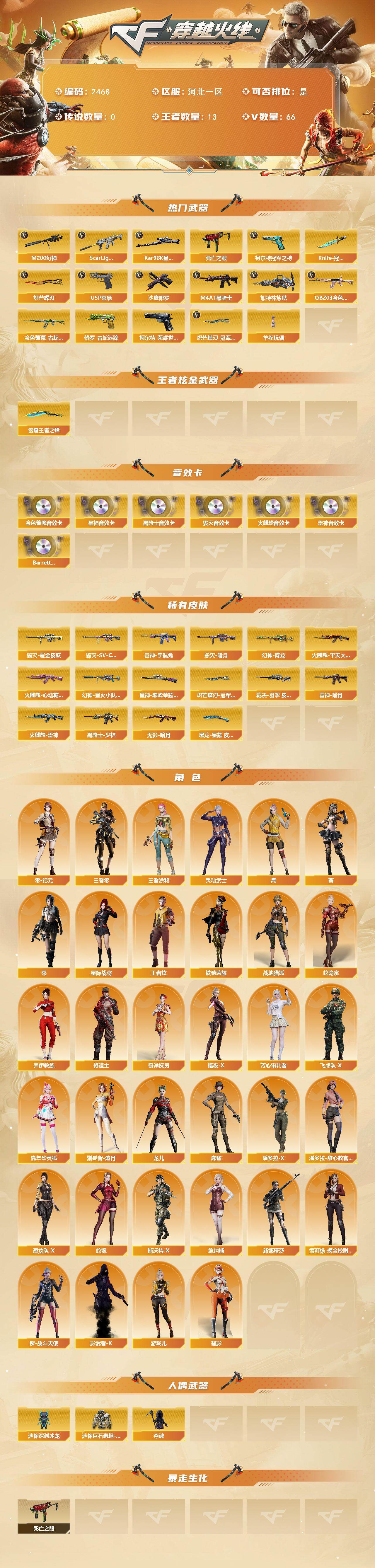 CFCMW449884穿越火线账号详情图2