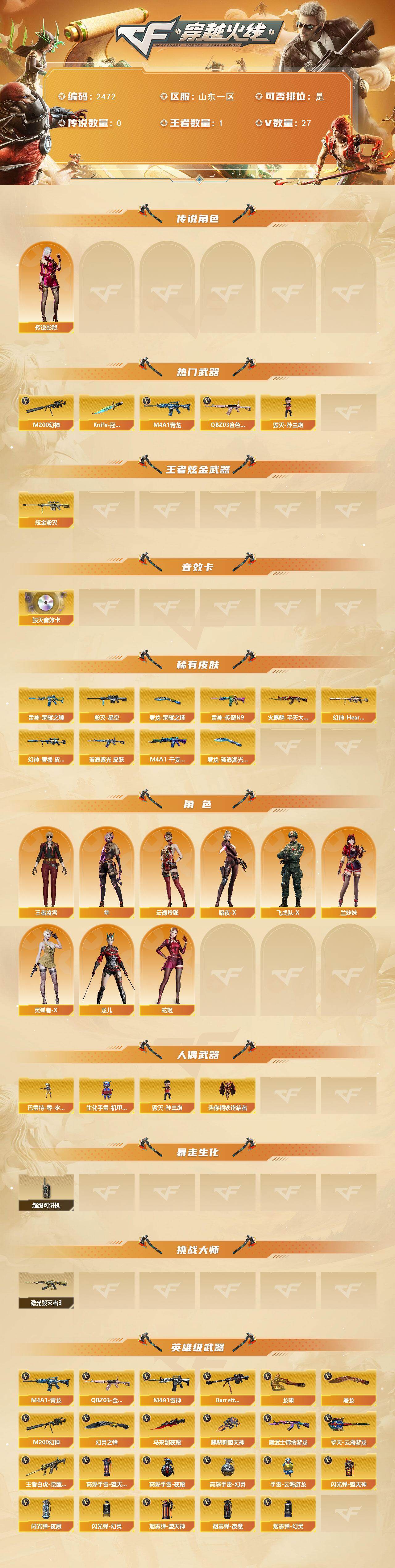 CFCMW449966穿越火线账号详情图2