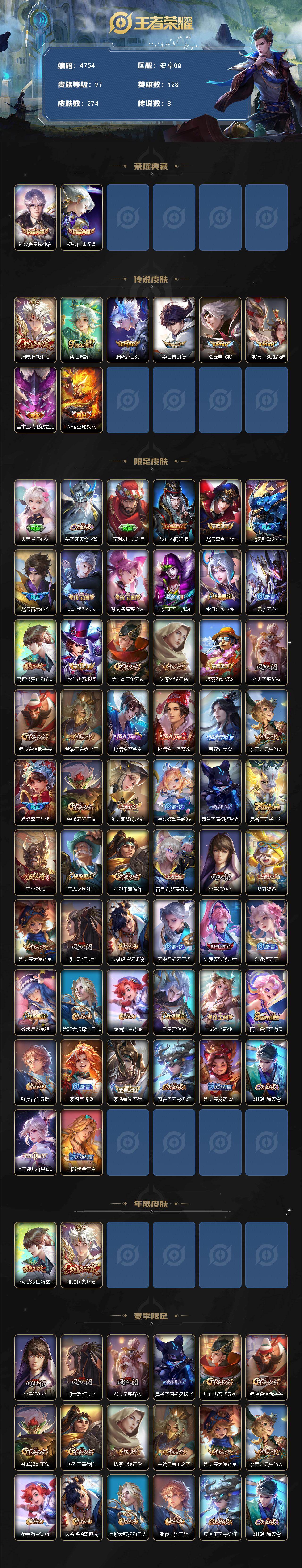 WZCMW4193041王者荣耀账号详情图2