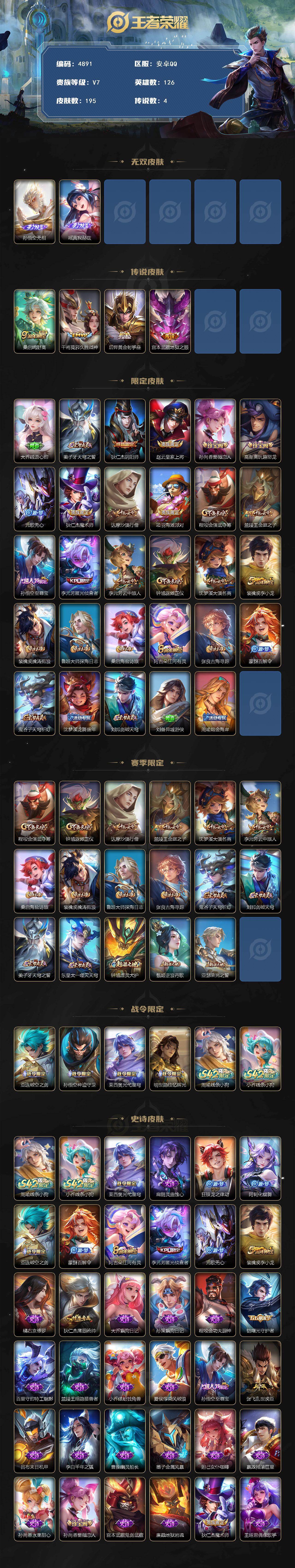 WZCMW4193065王者荣耀账号详情图2