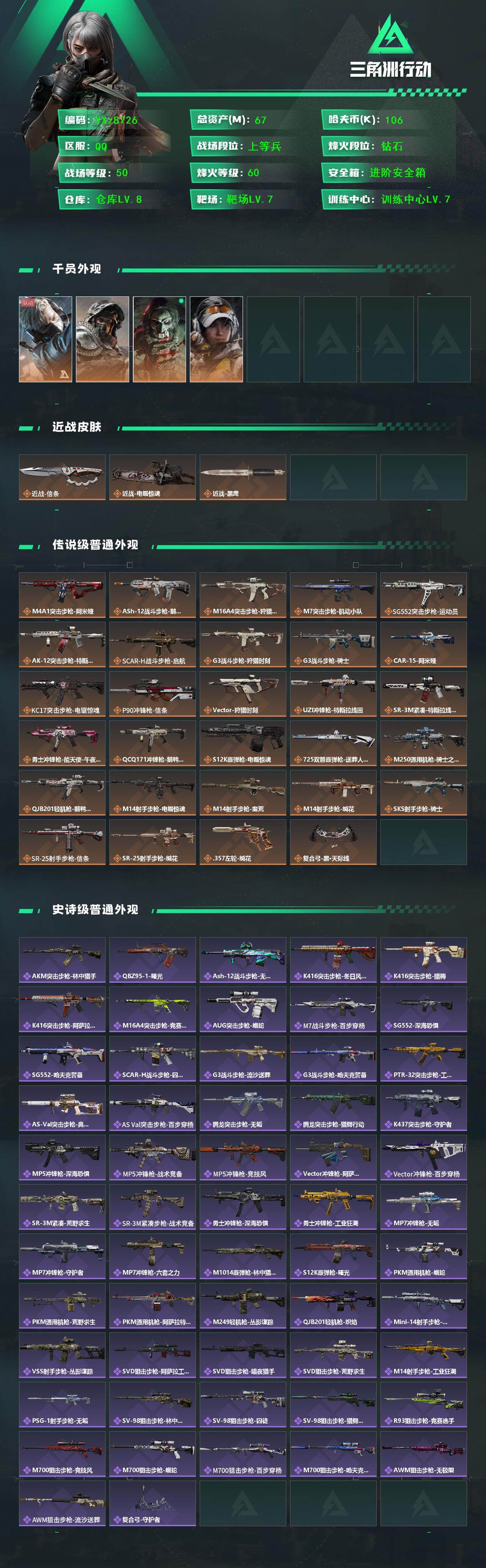 SJZCMW458177三角洲行动账号详情图2