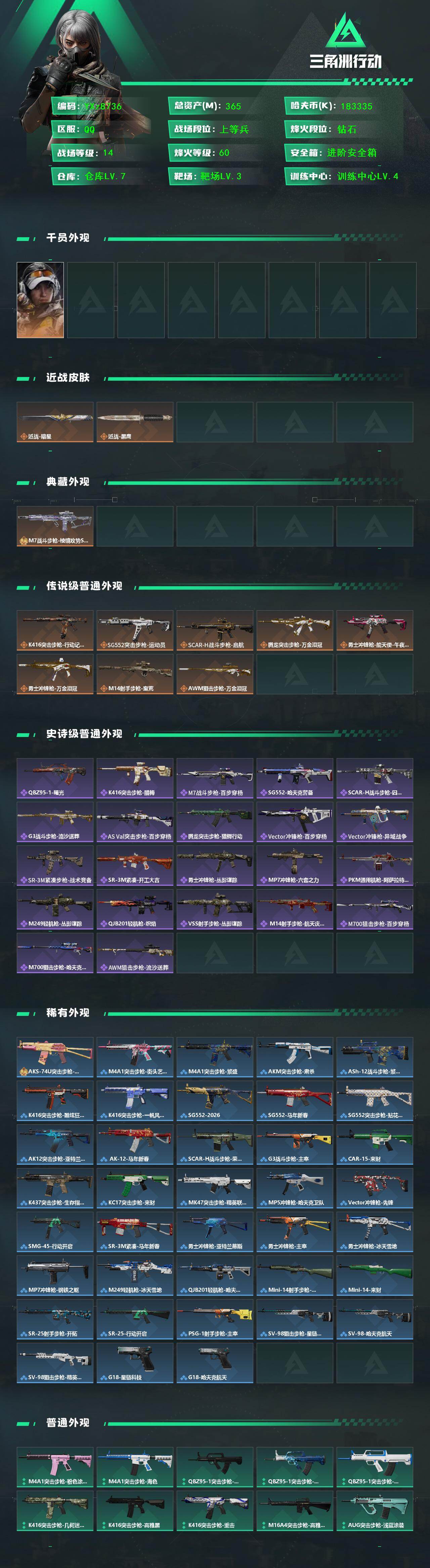 SJZCMW458179三角洲行动账号详情图2