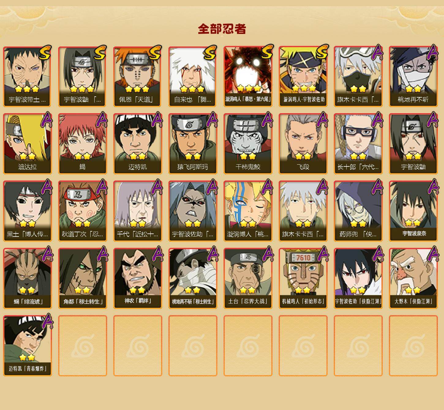 HYEY415564火影忍者账号详情图2