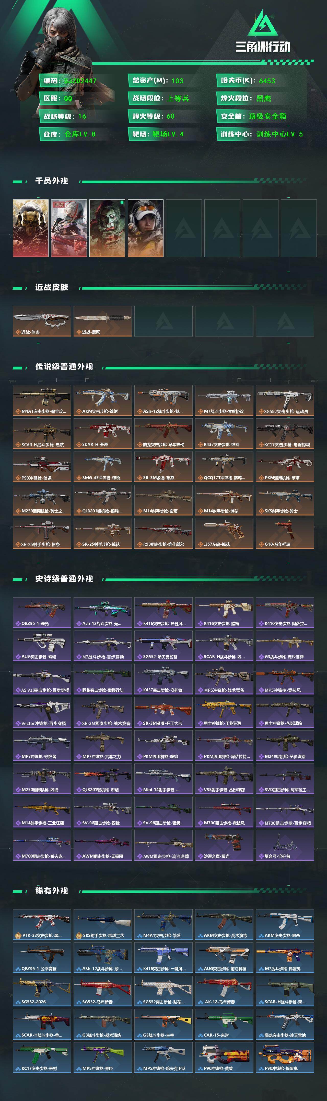 SJZEY454874三角洲行动账号详情图2