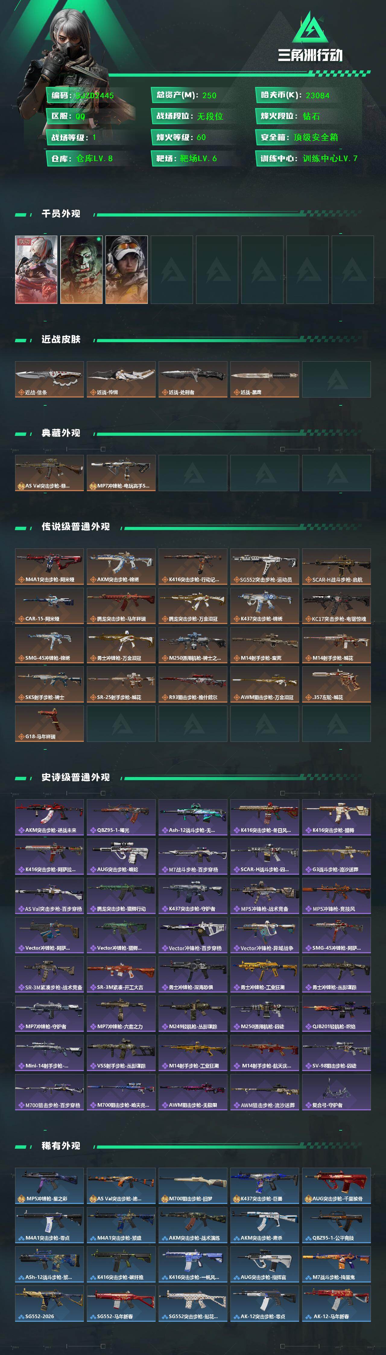 SJZEY454887三角洲行动账号详情图2