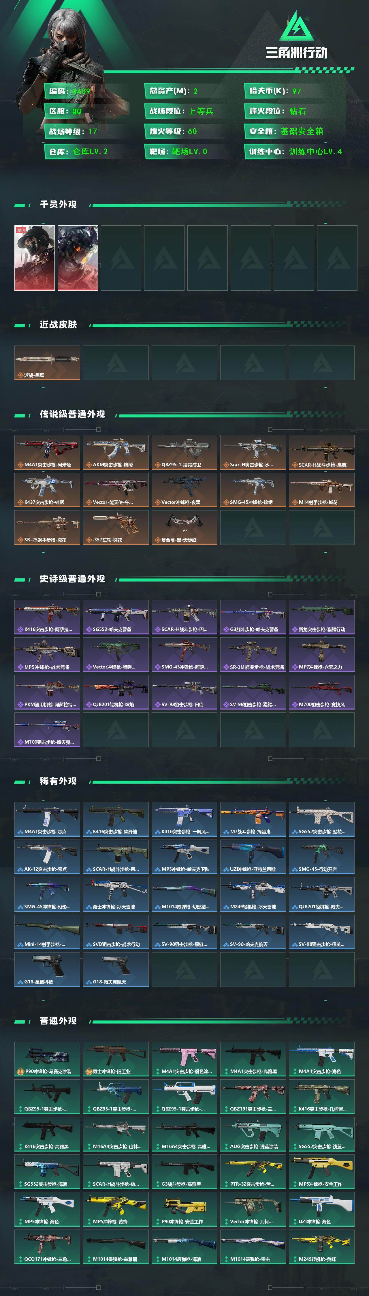 SJZQM459005三角洲行动账号详情图4