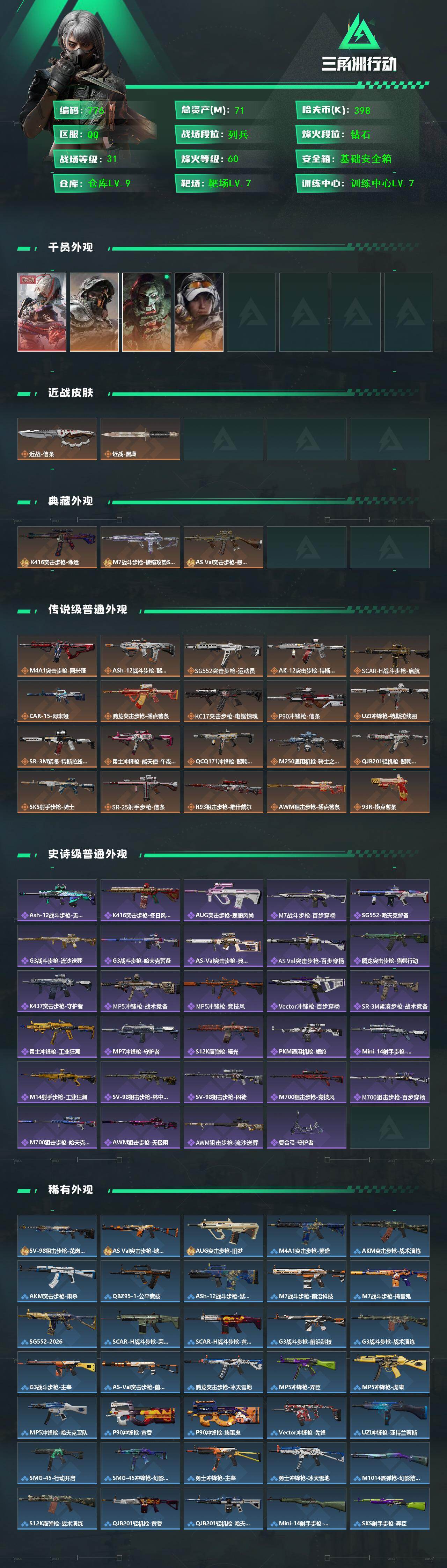 SJZCMW456149三角洲行动账号详情图2