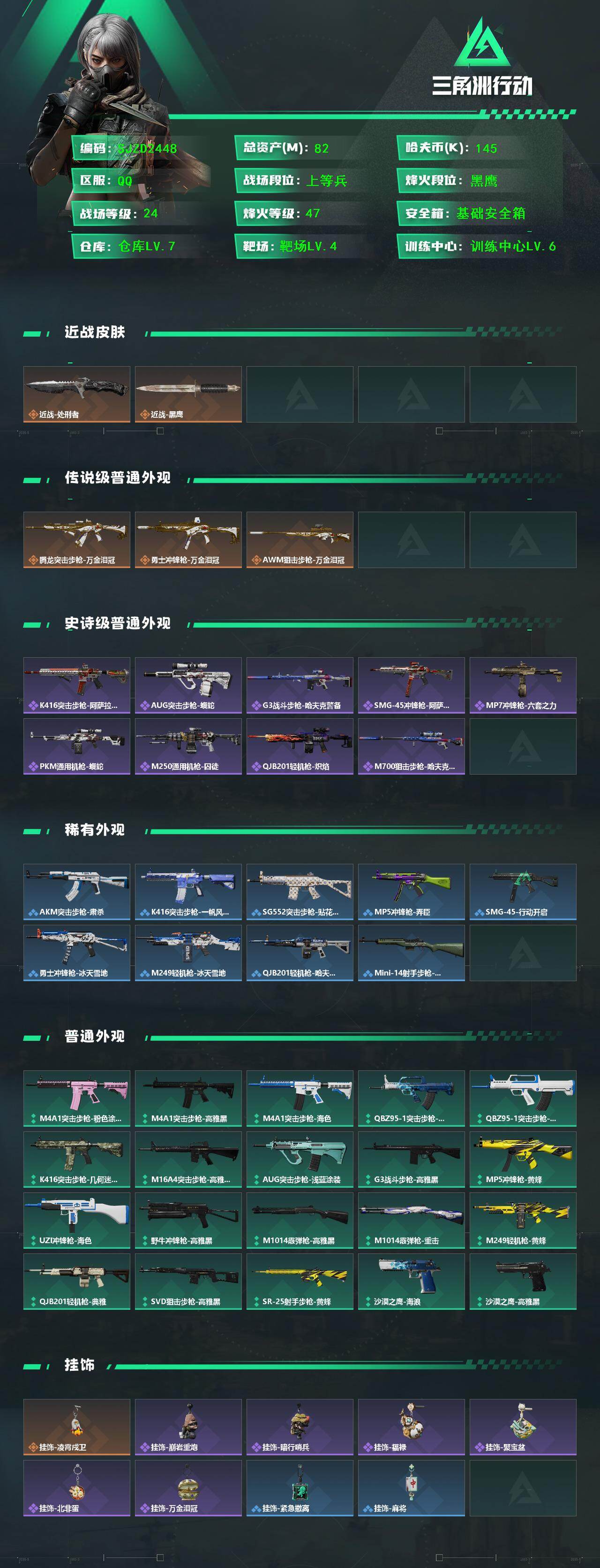 SJZQM454920三角洲行动账号详情图3 SJZQM454920三角洲行动账号详情图3