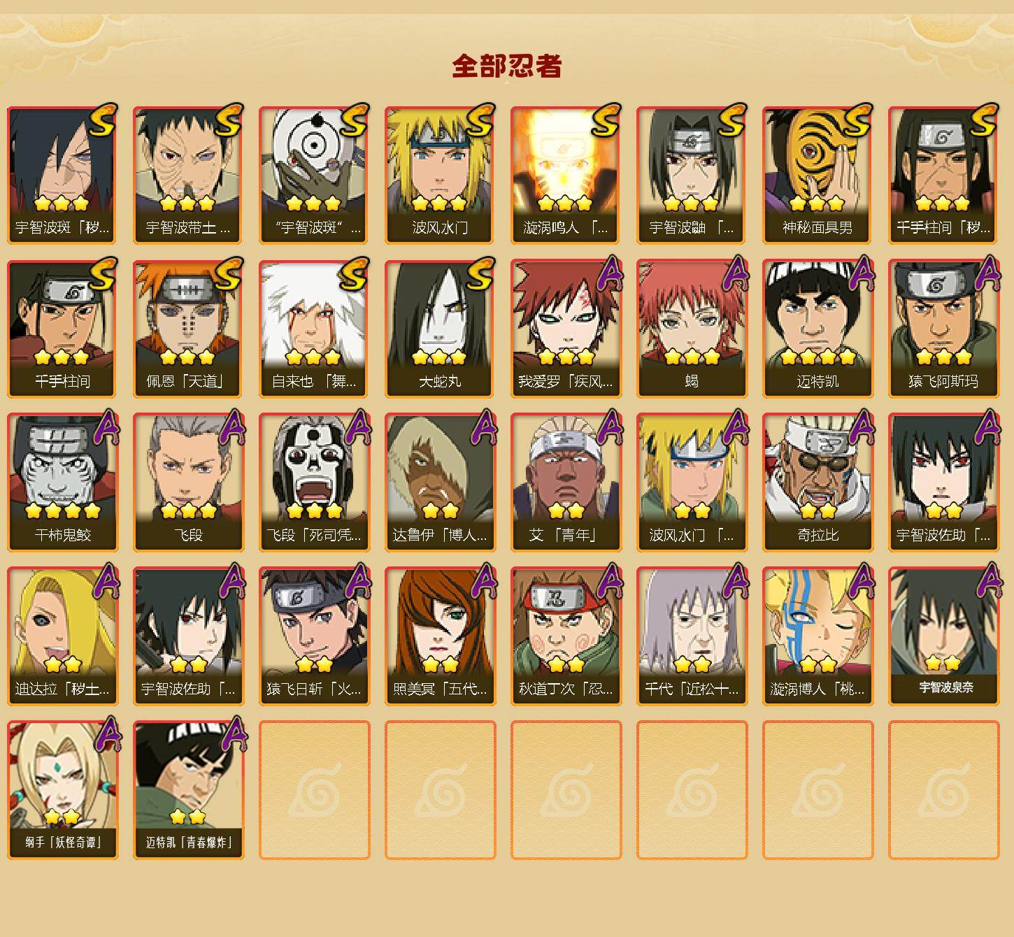 HYLFY415792火影忍者账号详情图2