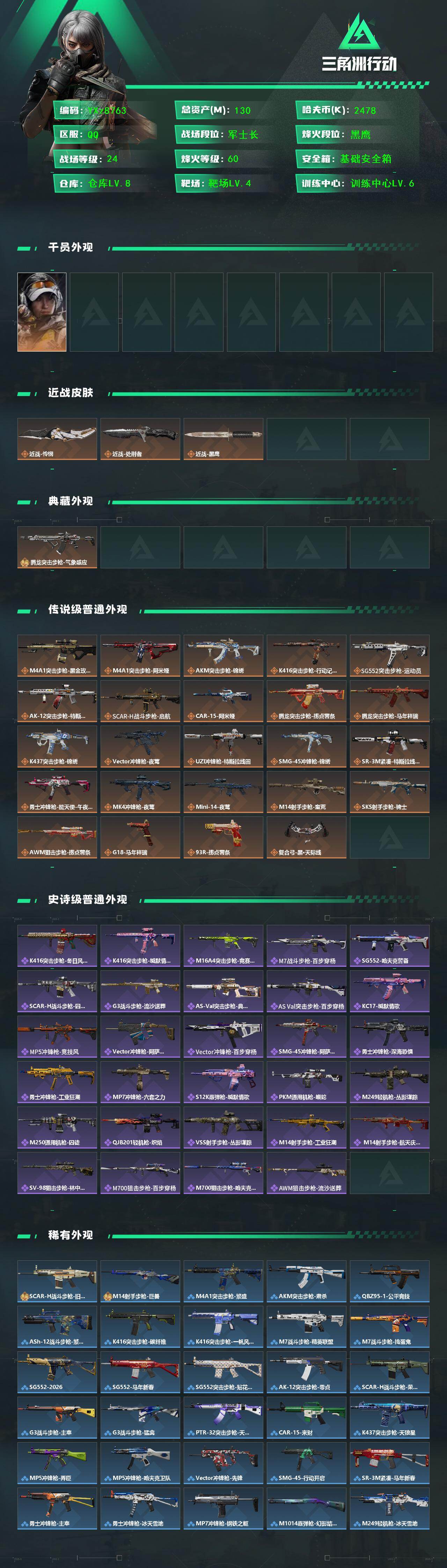 SJZCMW458546三角洲行动账号详情图2