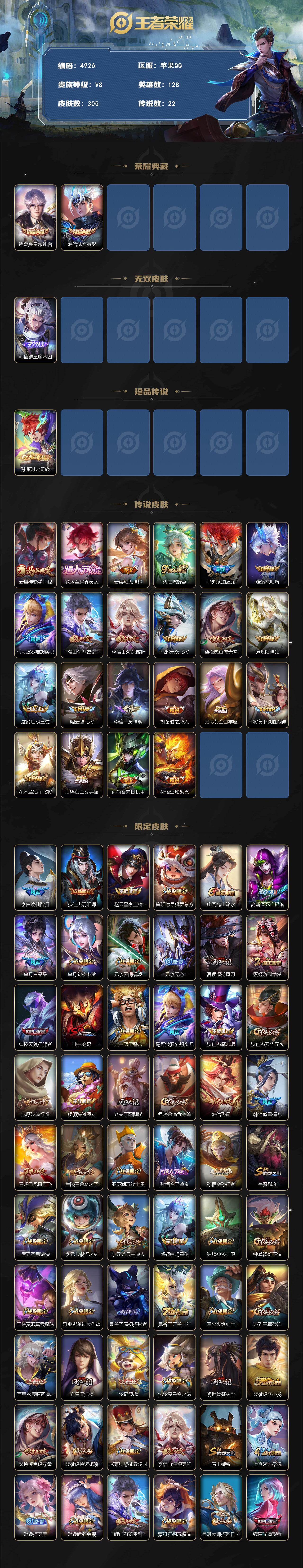 WZCMW4199941王者荣耀账号详情图2