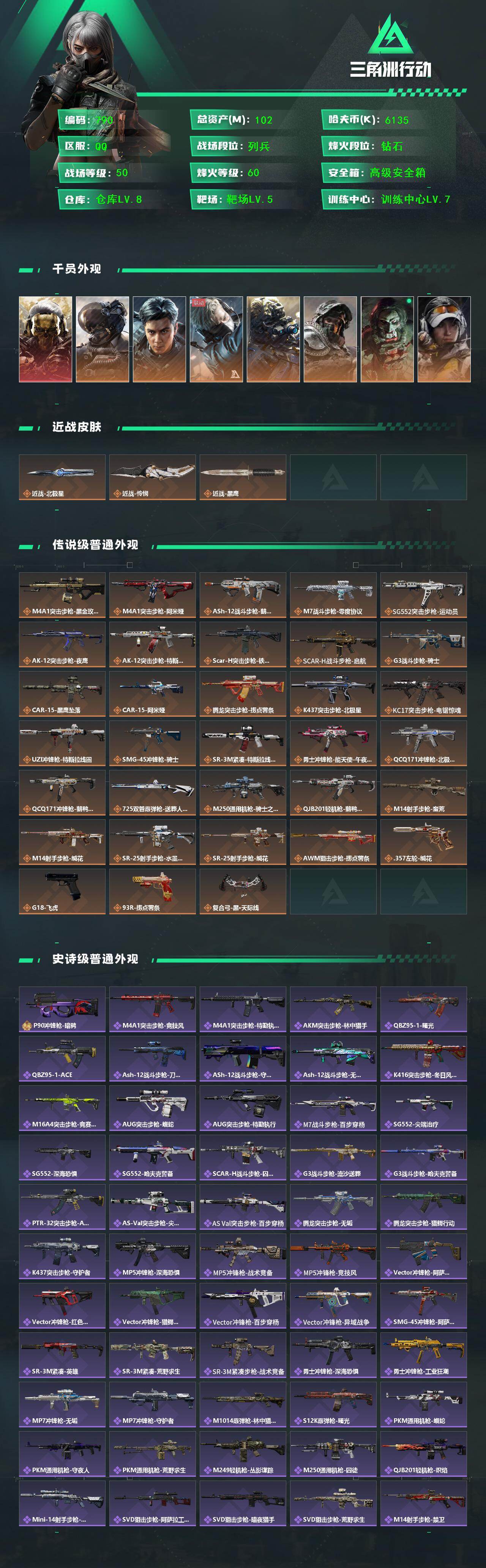 SJZCMW458269三角洲行动账号详情图2