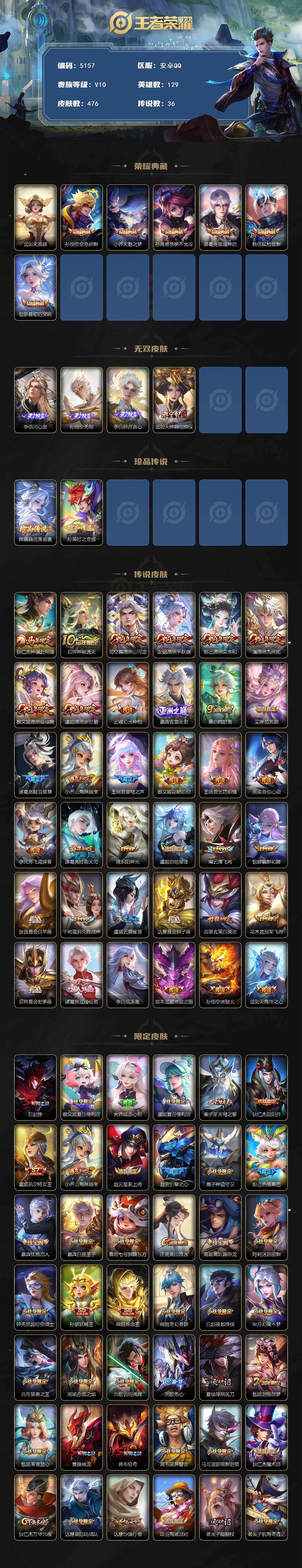 WZCMW4199958王者荣耀账号详情图2