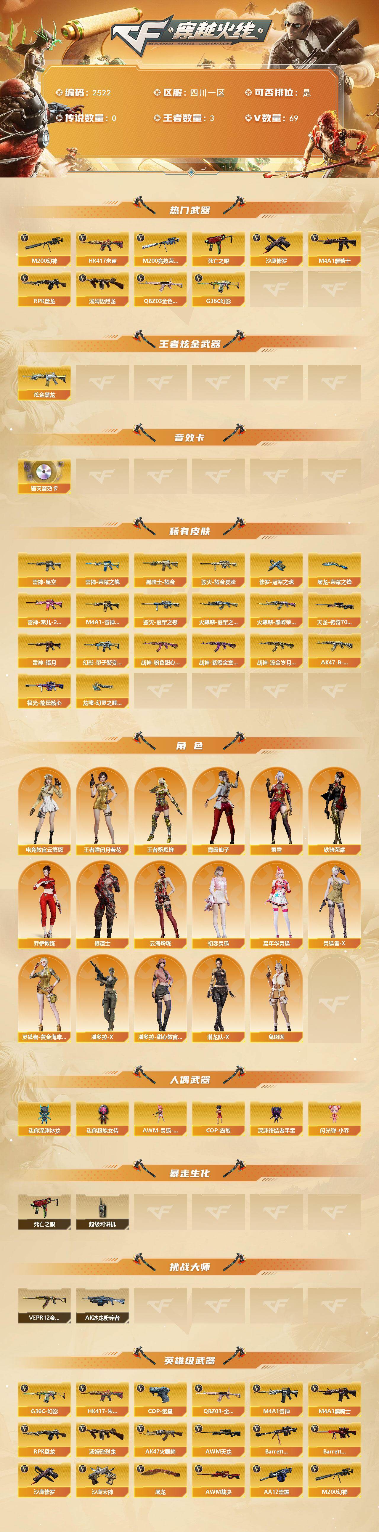 CFCMW452437穿越火线账号详情图2