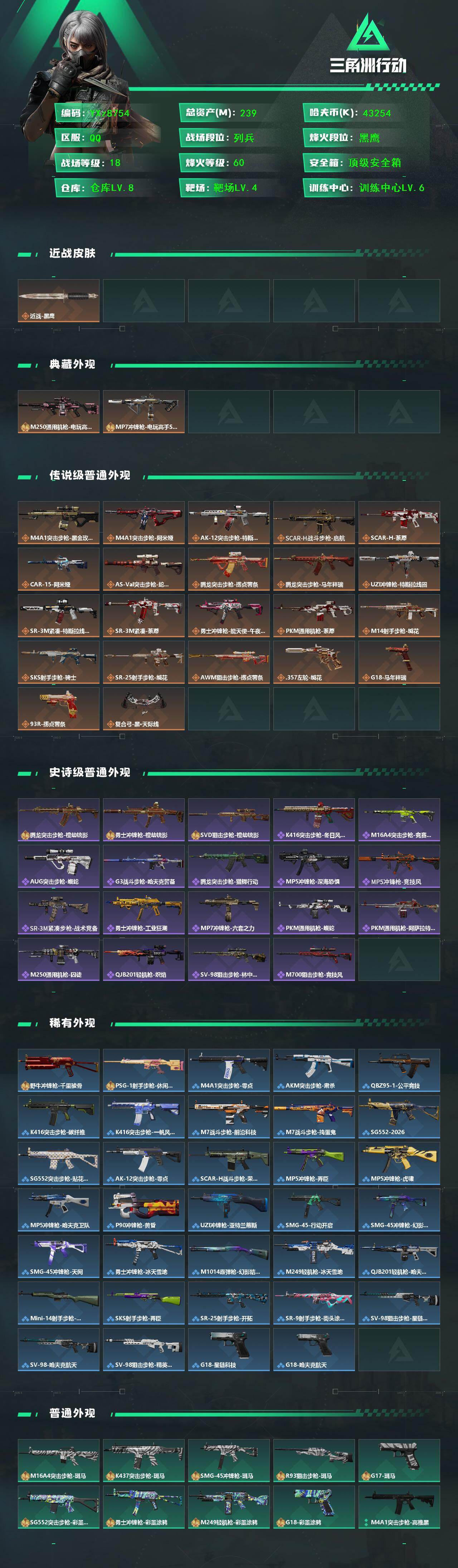 SJZCMW458195三角洲行动账号详情图2