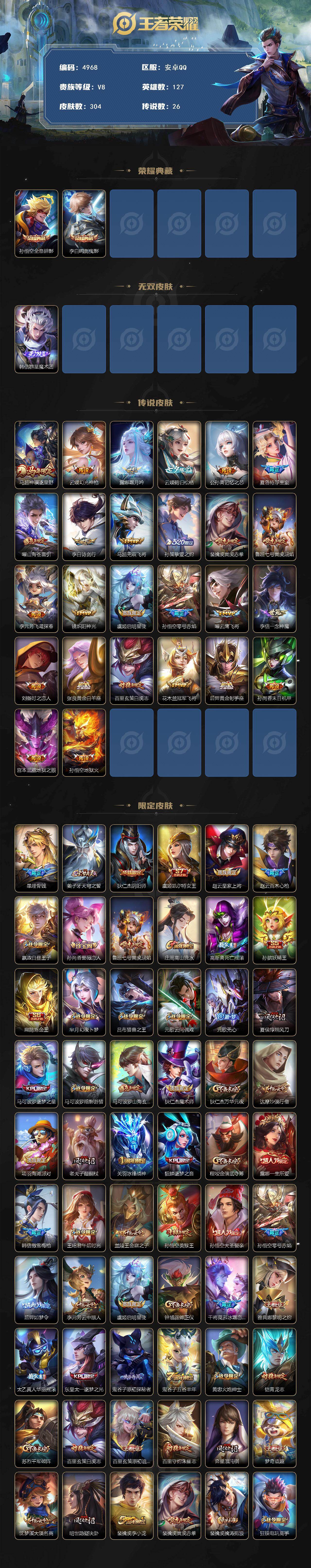 WZCMW4199904王者荣耀账号详情图2