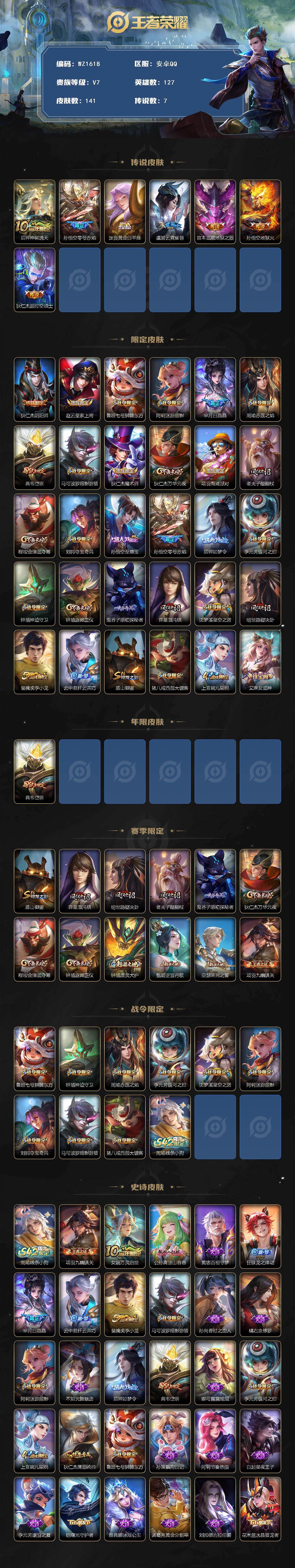 WZLX4194008王者荣耀账号详情图2