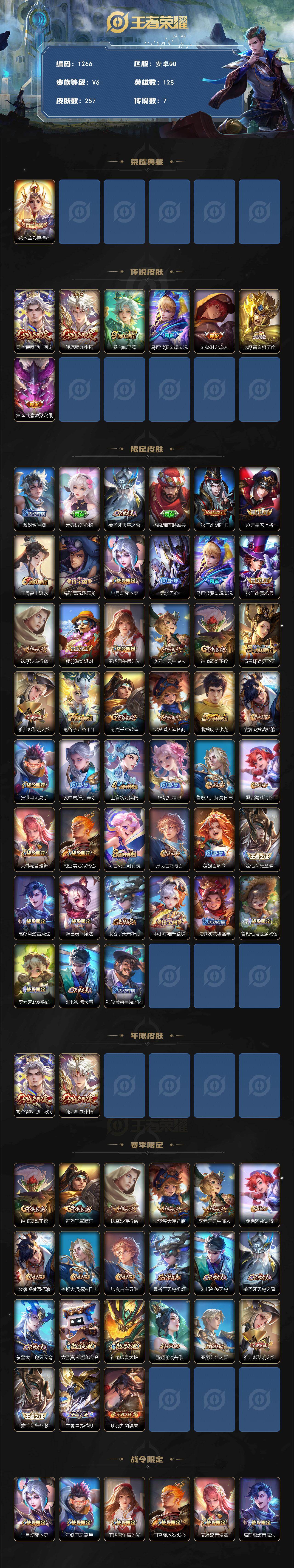 WZCMW4200593王者荣耀账号详情图2