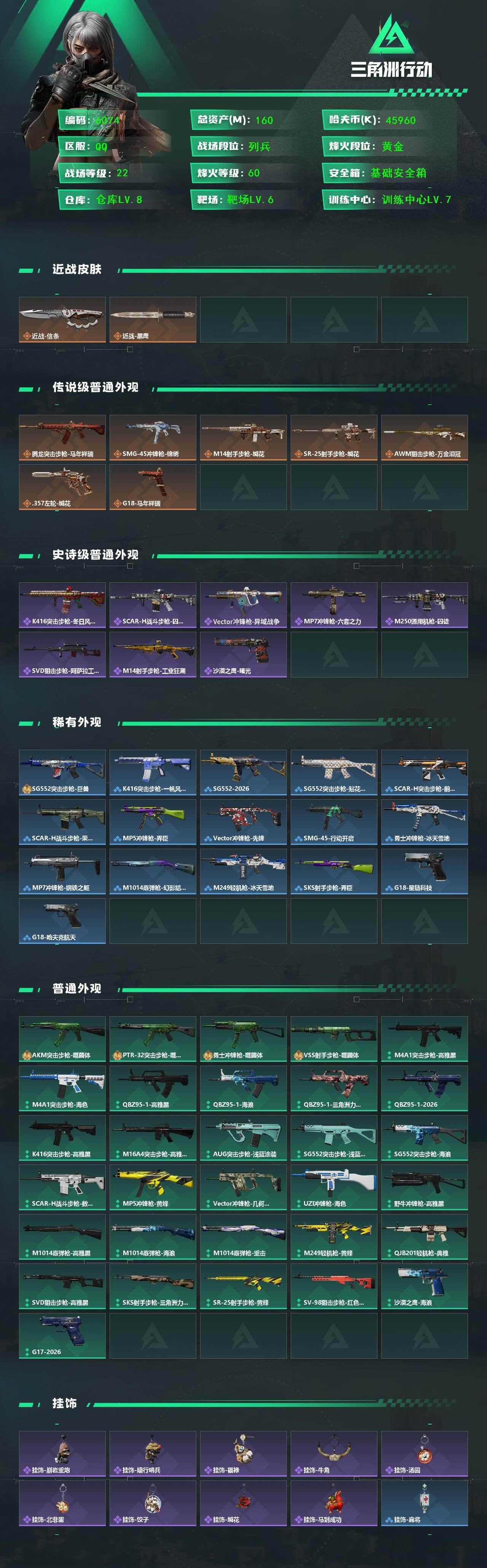 SJZCMW464893三角洲行动账号详情图2