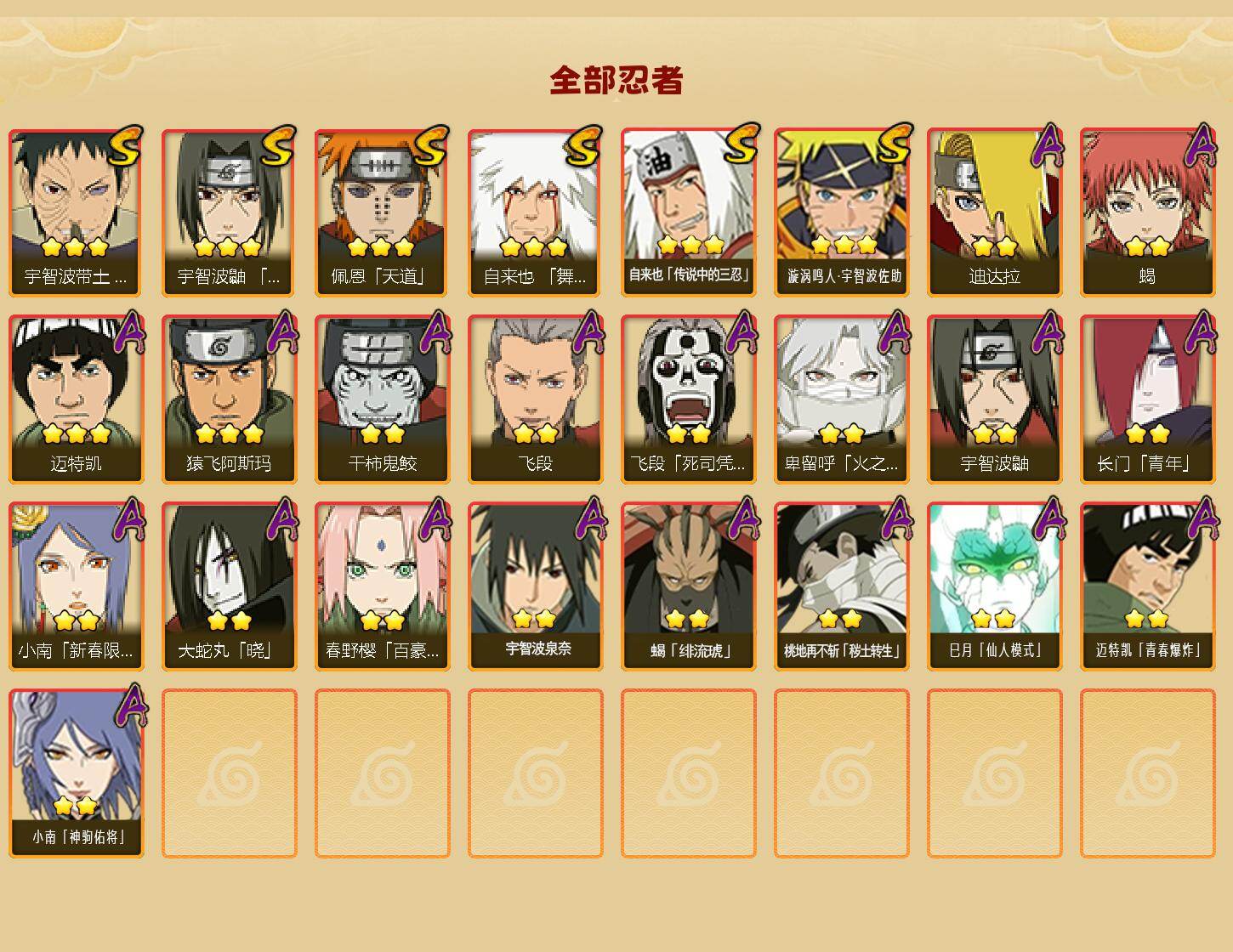 HYEY416805火影忍者账号详情图2