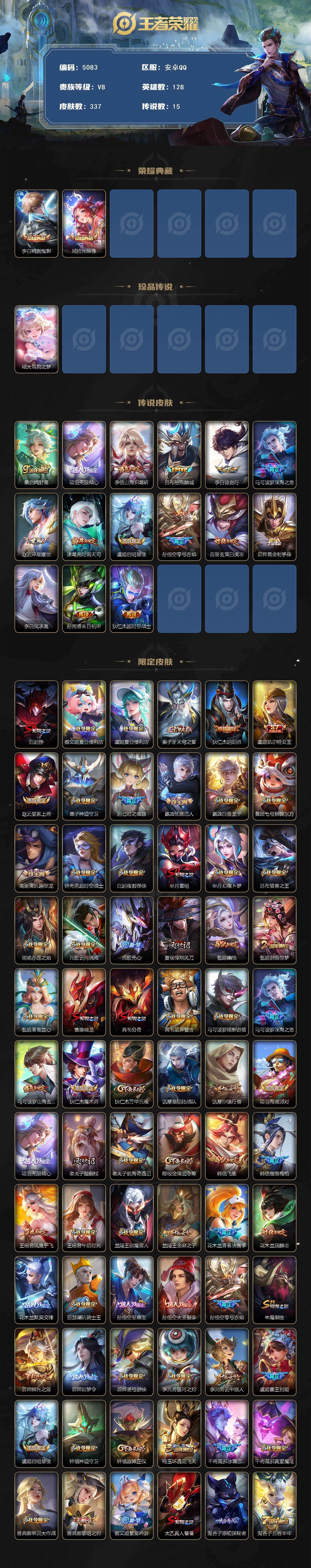 WZCMW4201407王者荣耀账号详情图2