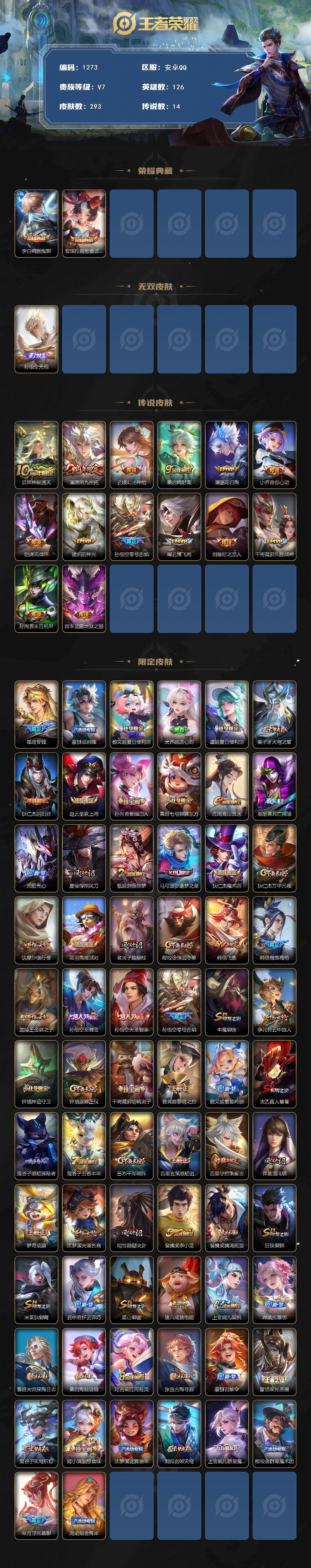 WZCMW4201708王者荣耀账号详情图2