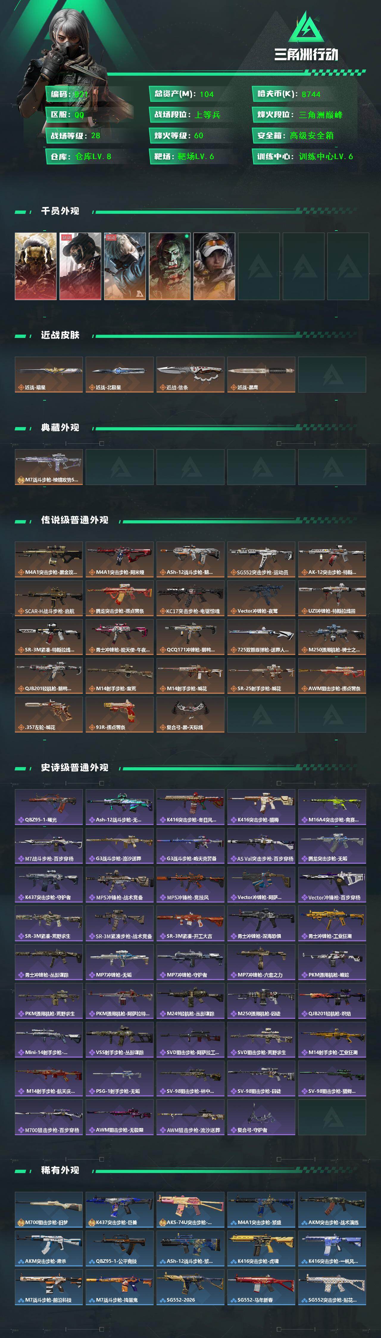 SJZCMW459022三角洲行动账号详情图2