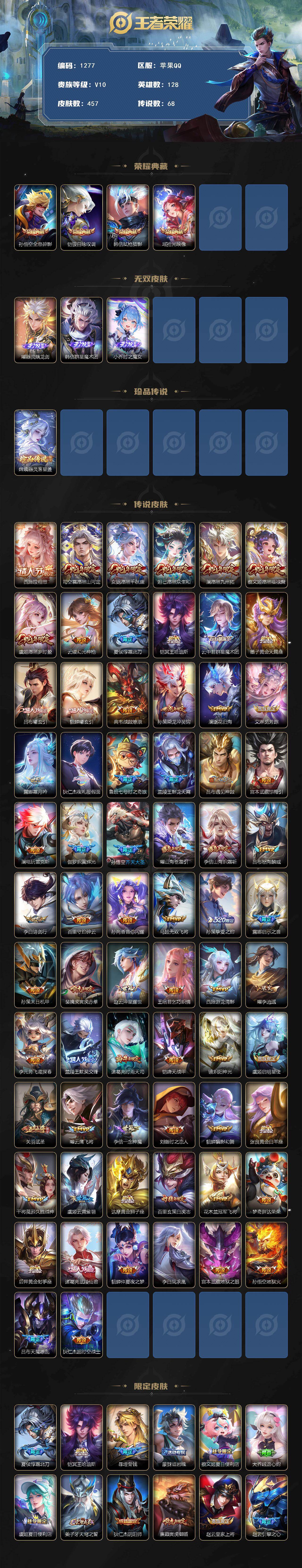 WZCMW4202040王者荣耀账号详情图2