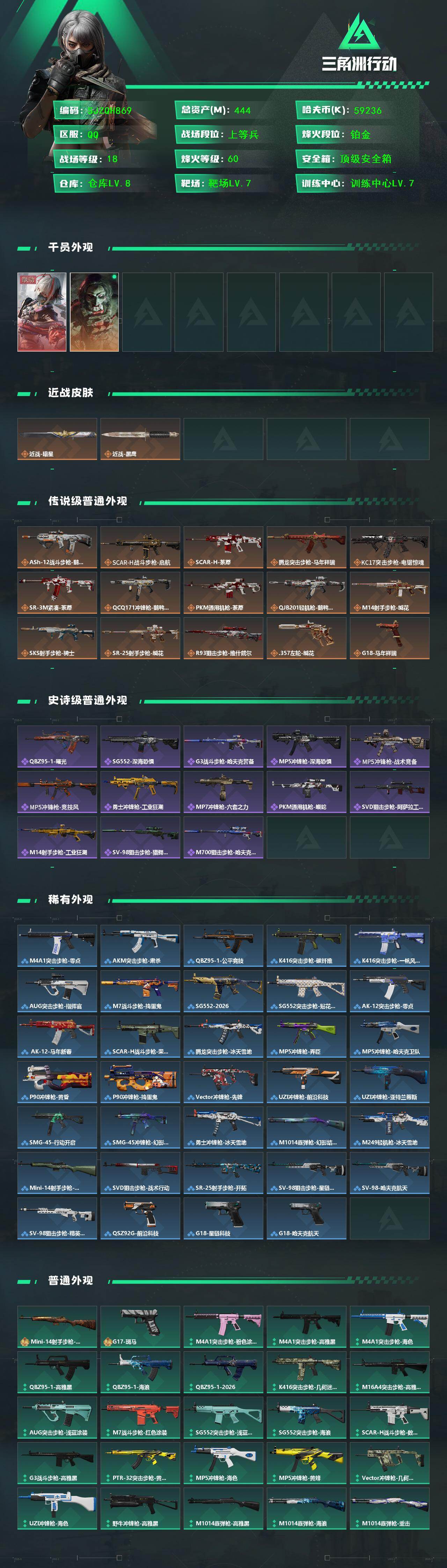 SJZEY456476三角洲行动账号详情图2