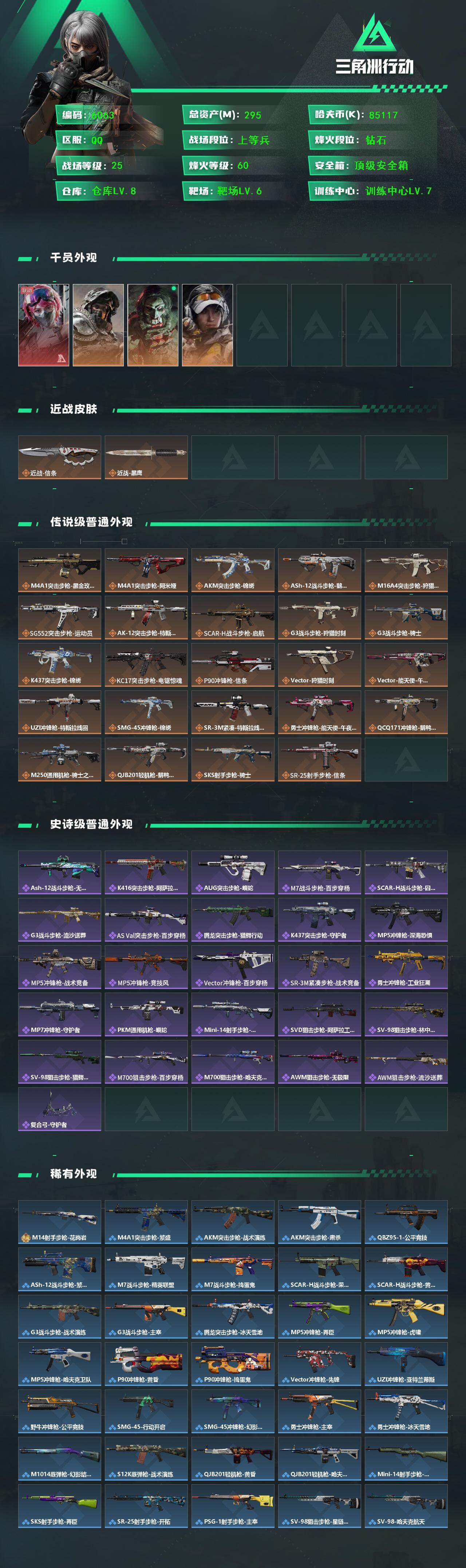 SJZCMW464888三角洲行动账号详情图2