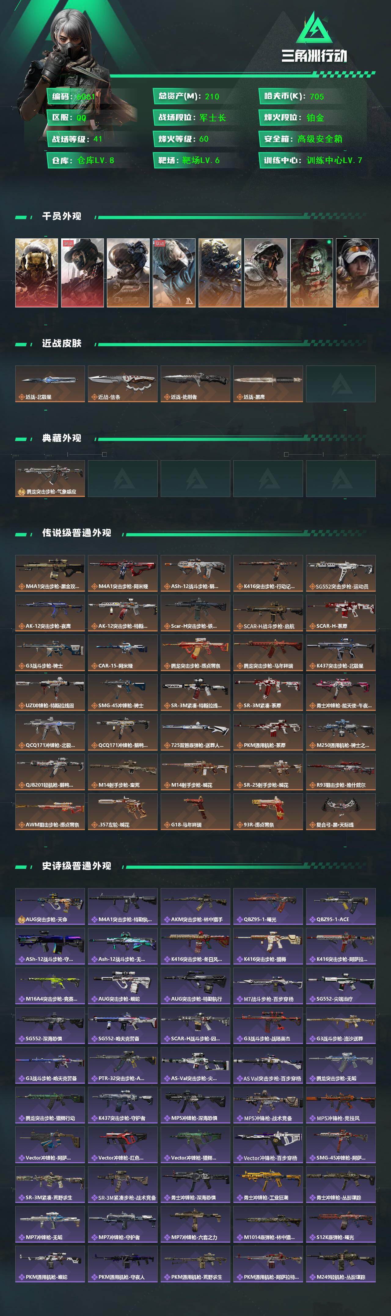 SJZCMW464889三角洲行动账号详情图2