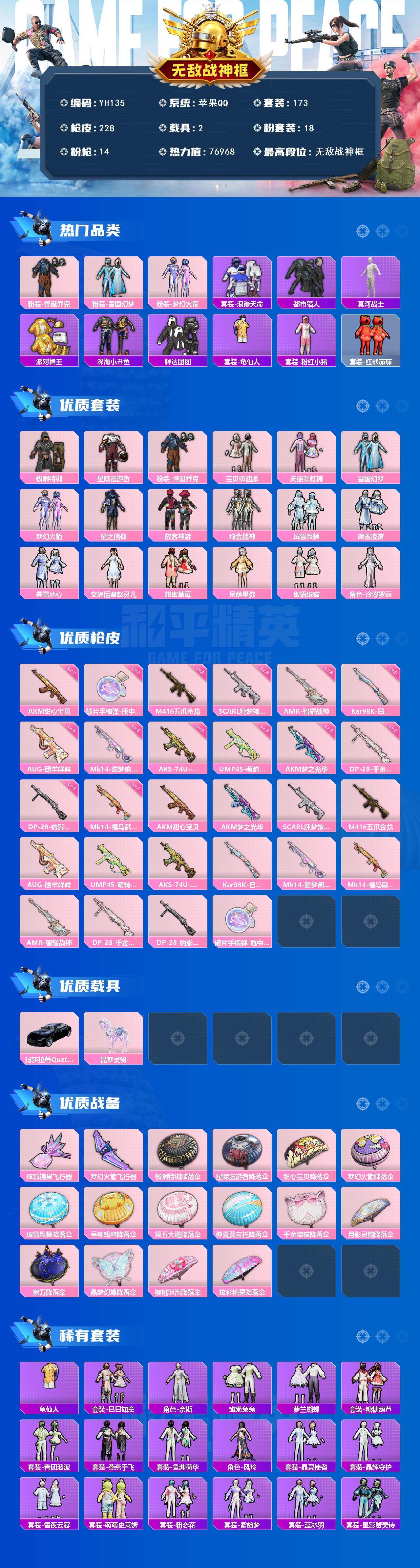 HPCMW4110271和平精英账号详情图2