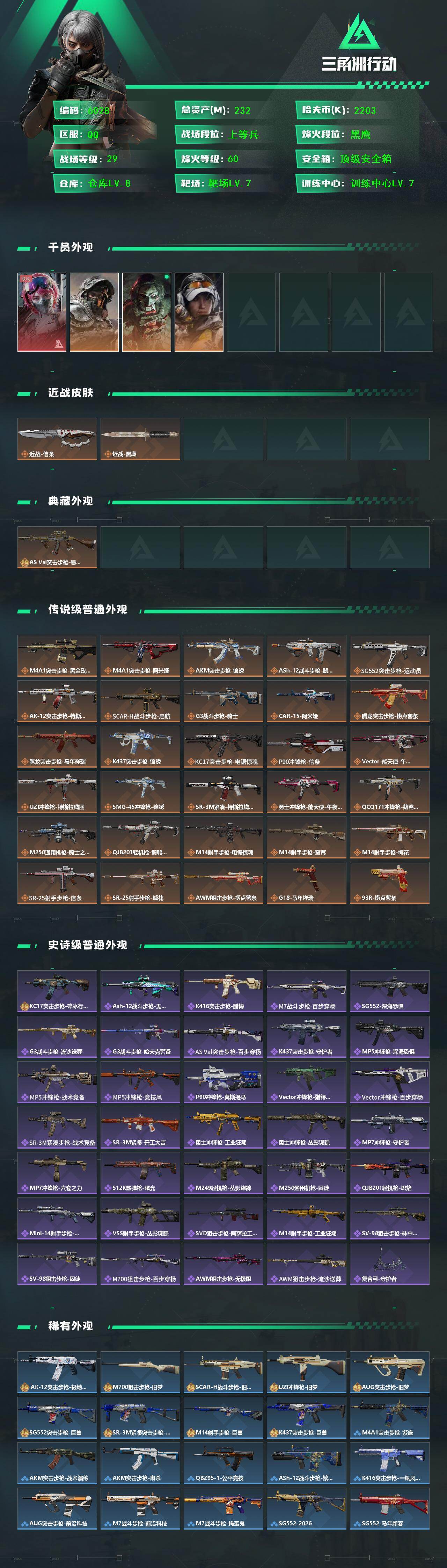 SJZCMW464886三角洲行动账号详情图2 SJZCMW464886三角洲行动账号详情图2