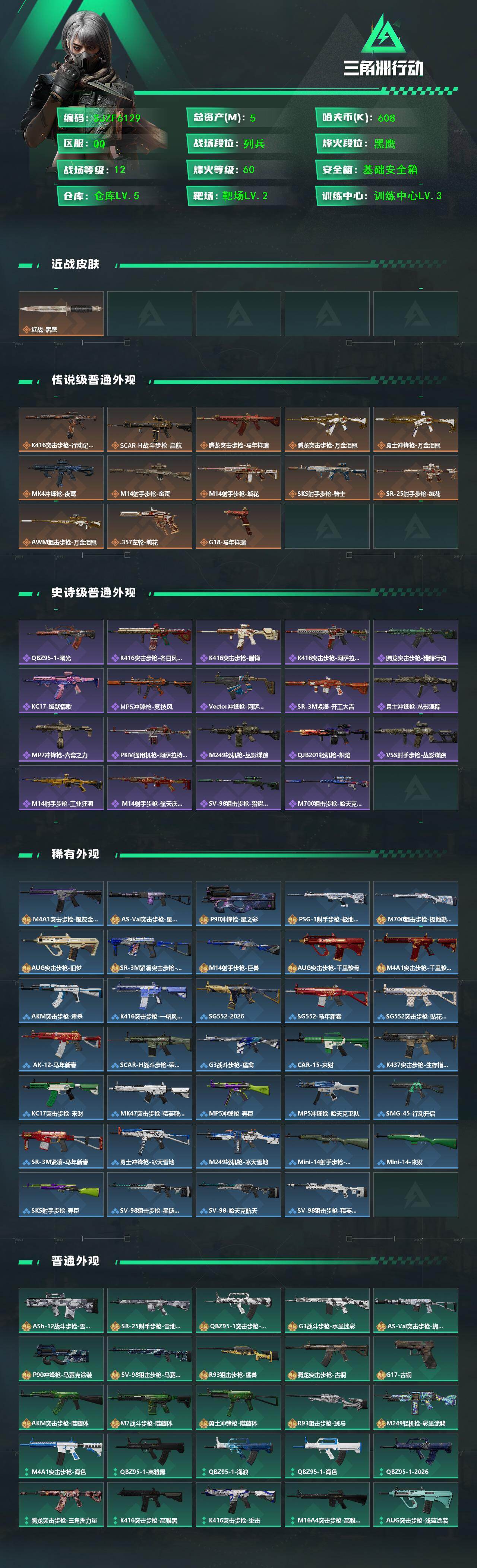 SJZEY456587三角洲行动账号详情图2