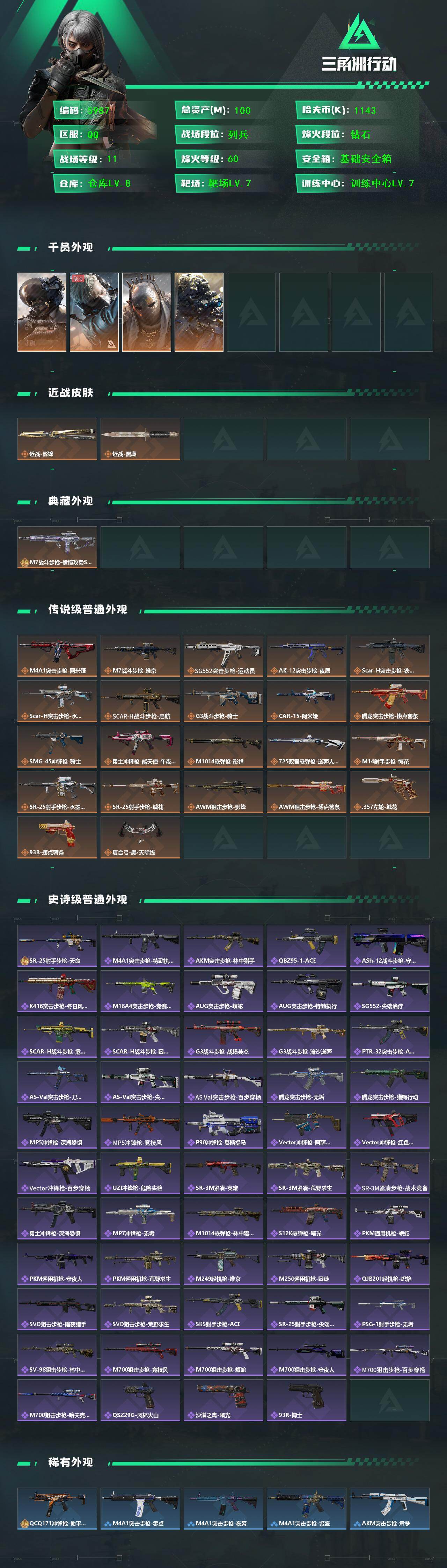 SJZCMW464869三角洲行动账号详情图2