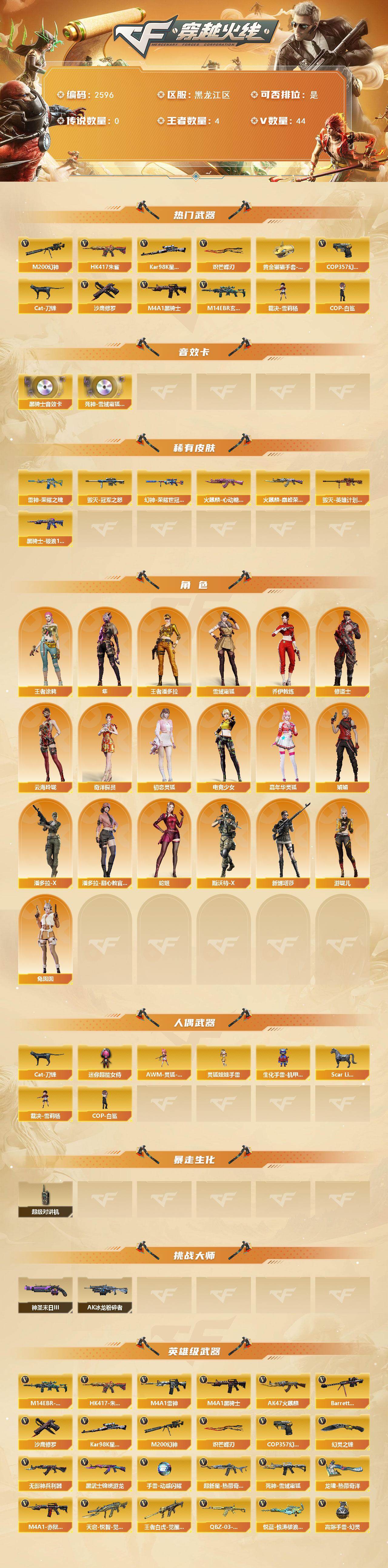 CFCMW453295穿越火线账号详情图2