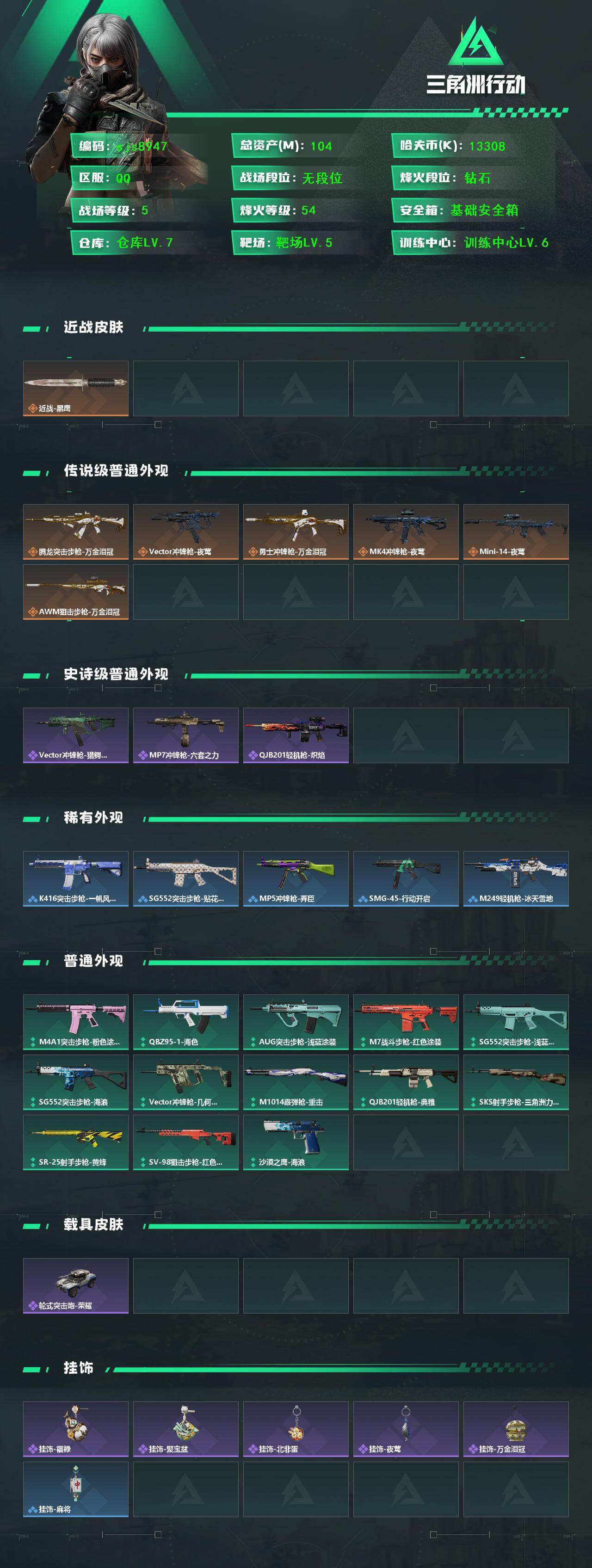 SJZCMW459402三角洲行动账号详情图2