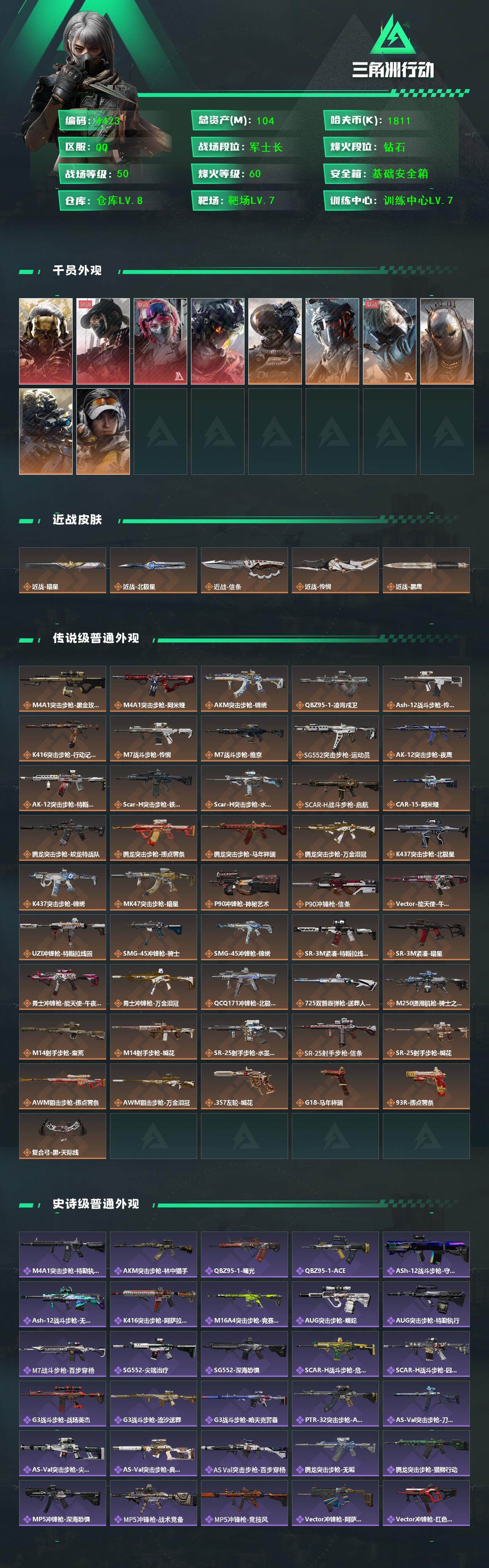 SJZQM458851三角洲行动账号详情图4