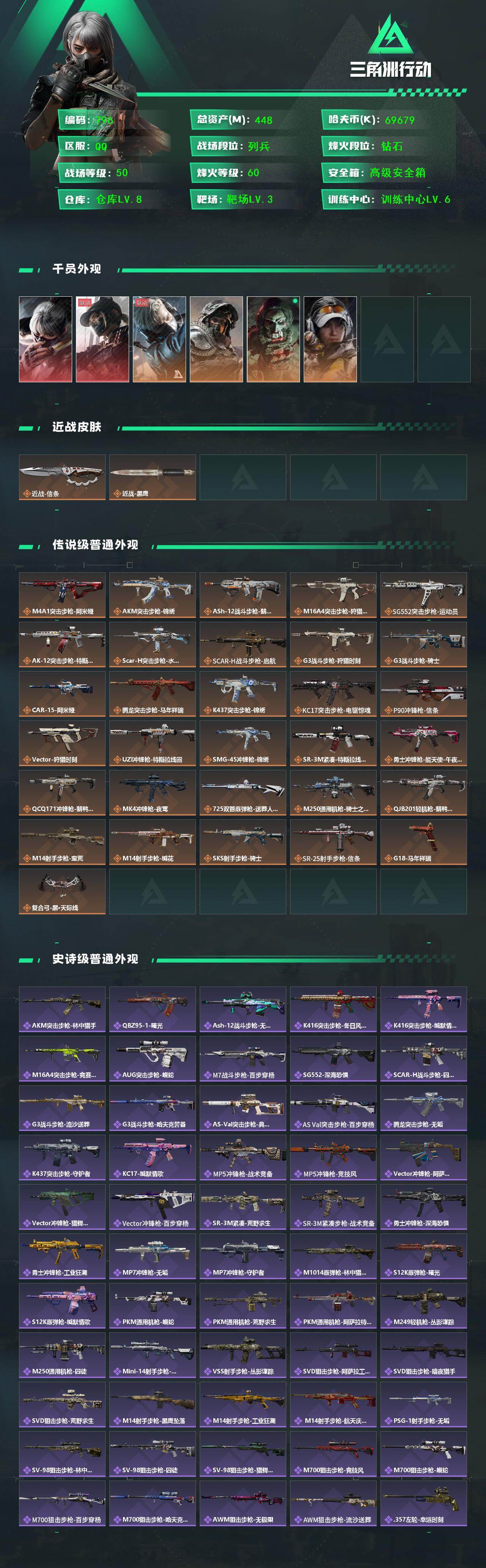 SJZCMW458392三角洲行动账号详情图2