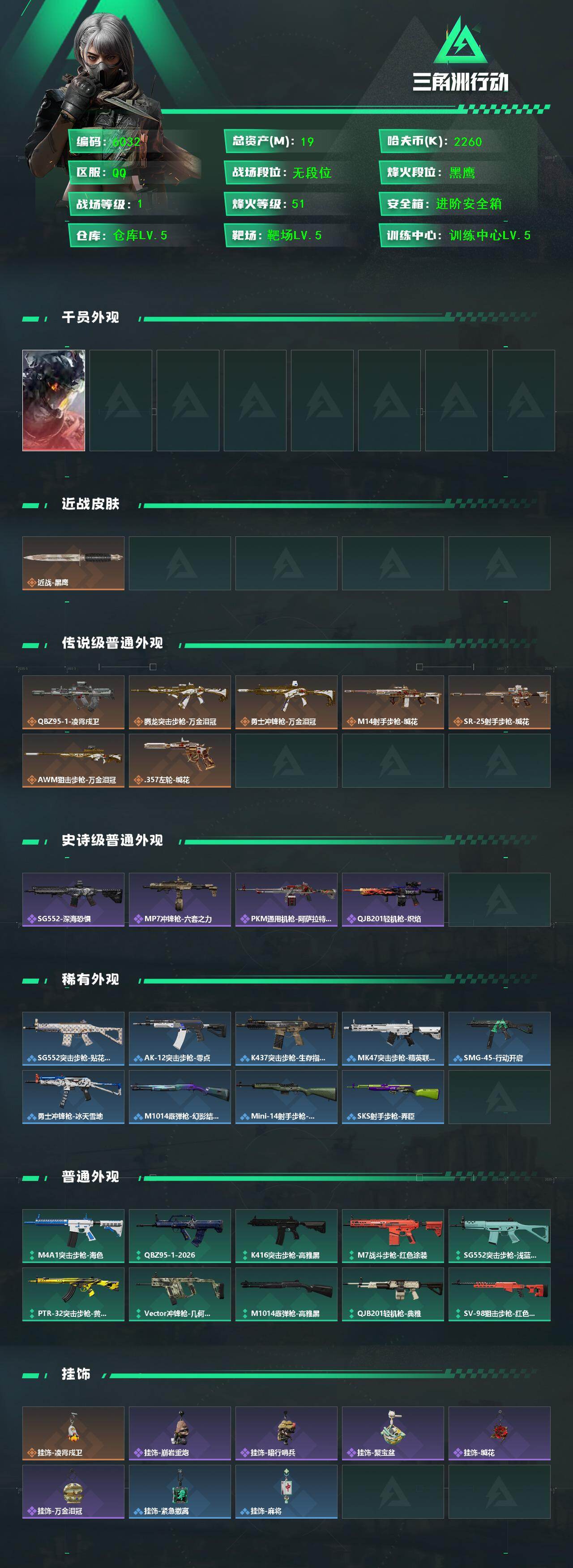 SJZCMW464885三角洲行动账号详情图2 SJZCMW464885三角洲行动账号详情图2