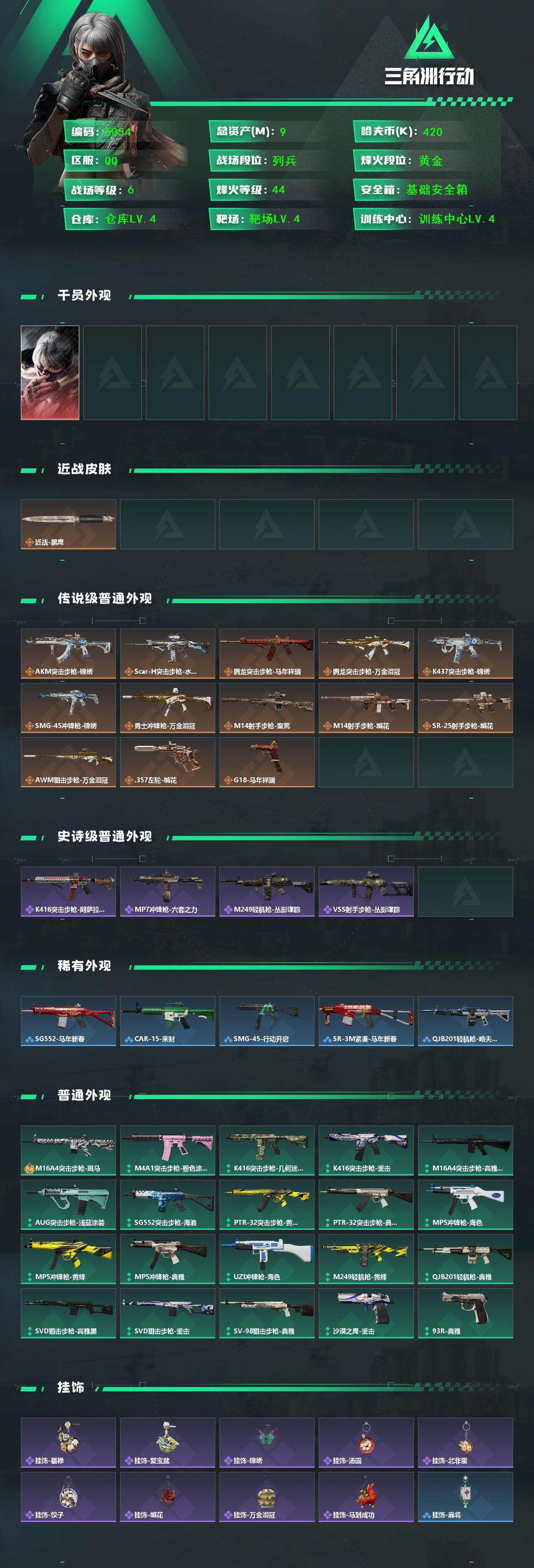 SJZCMW464941三角洲行动账号详情图2