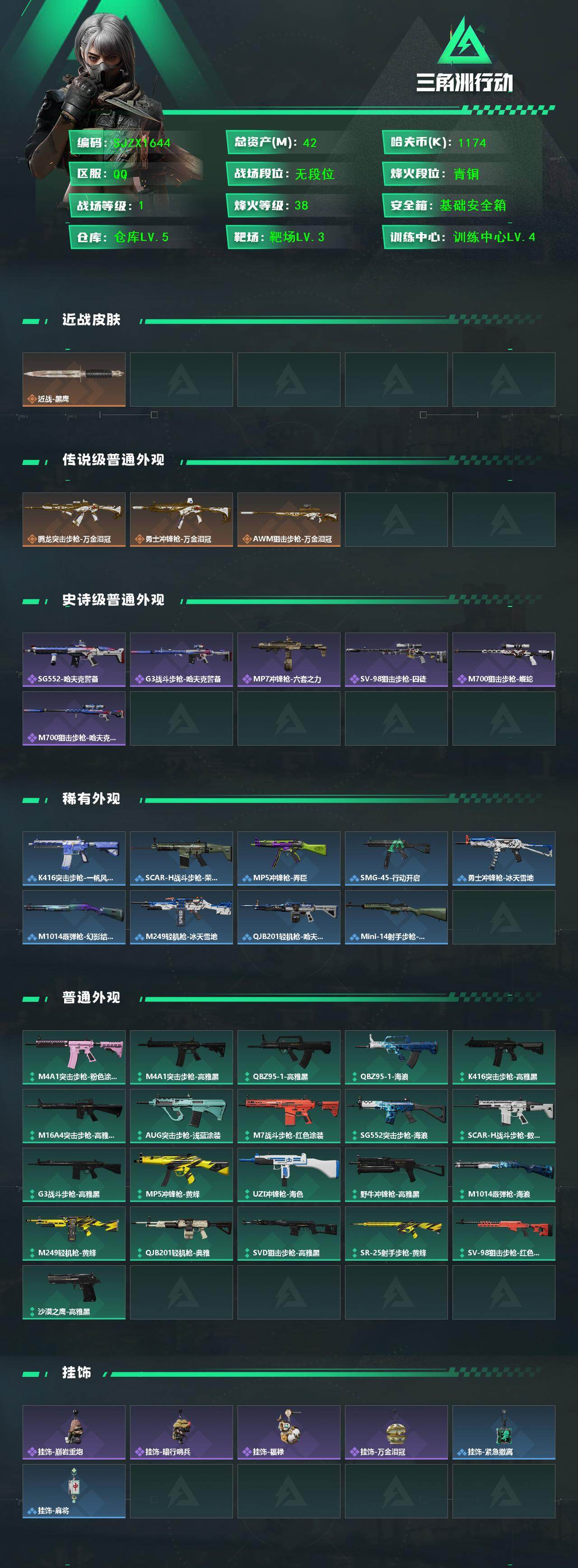 SJZEY458797三角洲行动账号详情图2