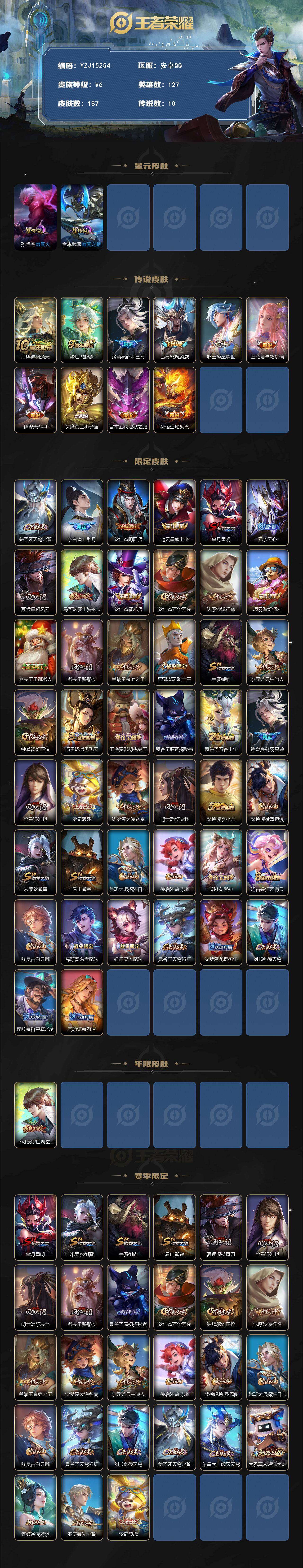 WZQM4194636王者荣耀账号详情图3