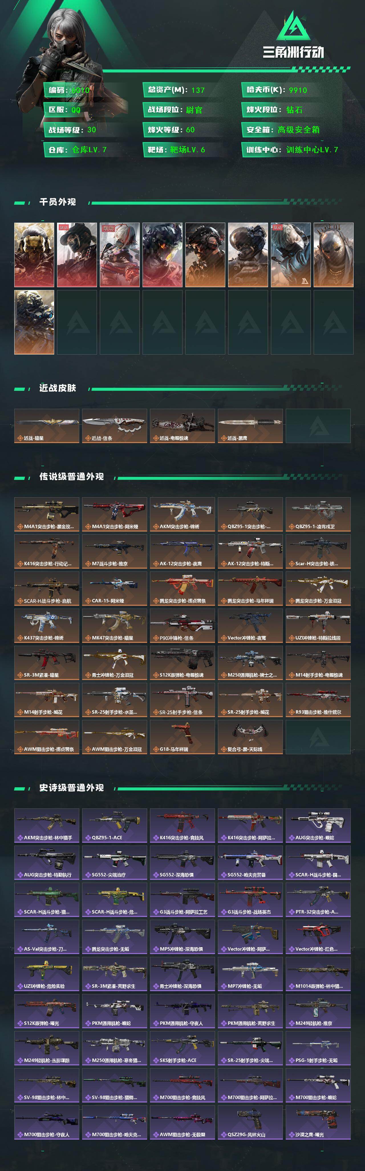 SJZCMW464880三角洲行动账号详情图2