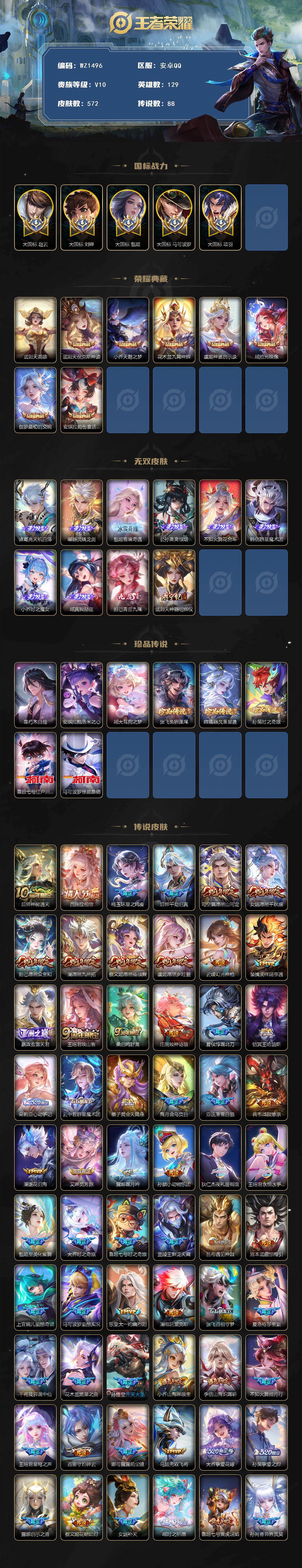 WZCMW4201370王者荣耀账号详情图2